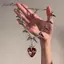 AqToCna Punk Kim Loại Gai Đinh Tán Choker Nelace Dành Cho Nam Nữ Gothic Hip Hop Hai Lớp Xương Đòn Dây Xích Nelace Y2K Phụ Kiện Trang Sức AqToCna