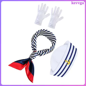 Thuyền Thủy Thủ Mũ Khăn Cho Nam Phụ Kiện Nữ Mũ Đội Trưởng Kevga