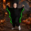 DONOVANQQ Dạ Quang Bat Body, Áo Đa Năng Dơi Reaper Áo, Punk Cosplay Trang Phục Hộp Đêm Thanh Đầm Đạo Cụ Halloween Trẻ Em Cape Carnival