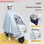 {AKIN} Áo mưa xe máy chống nước cỡ lớn Poncho Áo mưa xe đạp điện chống gió có tấm chắn mặt trong suốt Bảo hiểm toàn diện Áo mưa {a}