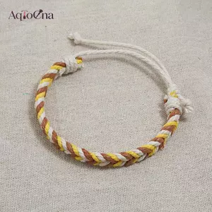 AqToCna Phong Cách Dân Tộc Nhiều Màu Sắc Dệt Dây Có Thể Điều Chỉnh Vòng Tay Dây Handmade Vòng Tay Vòng Tay Cho Cặp Đôi Món Quà Trang Sức Đơn Giản AqToCna