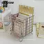 GETVOW Giỏ Để Bàn Đen Bạc Hồng Bền Đẹp Văn Phòng Để Bàn Sắp Xếp Trang Điểm Phân Loại Lưu Trữ