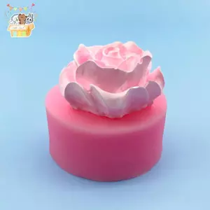 3D Hoa Hồng Đẹp Khuôn Silicon DIY Bánh Sô Cô La Trang Trí Dụng Cụ Fondant Trang Trí Bánh Cưới Hoa Xà Phòng Khuôn ELWW