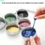 Bùn nảy từ tính QEARY, Đất sét màu Ferrofluid Đất sét hút từ tính, Tương tác thông minh với nam châm Nhựa bùn Playdough Đồ chơi trẻ em Đồ thủ công sáng tạo