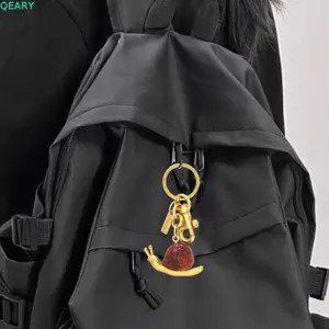 QEARY Nhựa Ốc Móc Khóa, Túi Charm Trượng Nhăn Hình Ốc Ốc Mặt Dây Chuyền Mô Phỏng, Trang Trí Sáng Tạo Y2k Đa Năng Túi Ốc Nhỏ Mặt Dây Chuyền Phụ Kiện Trang Sức