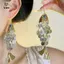 Bông tai mặt dây chuyền cá hình tròn phóng đại Trang sức cá tính cổ điển dành cho nữ Quà tặng [Mina]