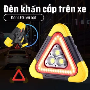Đèn LED Cảnh Báo Nguy Hiểm Ô Tô Đa Năng - Biển Tam Giác Dừng Đỗ Khẩn Cấp, Năng Lượng Mặt Trời, Pin Sạc Dự Phòng