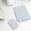 caro xanh hoa nhỏ xanh hoa nhỏGương Mini Xách Tay Gấp Gọn Da PU Nhiều Màu Pastel Phù