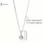 Kudosation Thời Trang Bạc 925 Tròn Zircon Nelace Phong Cách Tối Giản Quyến Rũ Choker Mặt Dây Chuyền Dự Tiệc Quà Tặng Cho Nữ Trang Sức Mỹ Đẹp