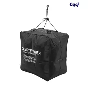 Túi tắm cắm trại CQCJ, 40L / 10 gallon có túi tắm phun, Túi tắm cắm trại di động bằng nhựa PVC có thể tháo rời bền bỉ Đi bộ đường dài