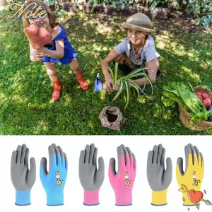 Găng tay bảo vệ NOTE1 cho trẻ em, đa năng an toàn, chống trượt, phù hợp cắm trại/làm vườn 2-12 tuổi, nhiều màu