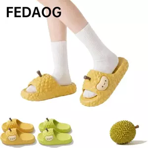 Dép hình sầu riêng FEDAOG, EVA chống trượt sầu riêng, Dép nữ đế dày đế mềm chống thấm nước tại nhà