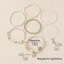 CQCJ 7 Cái / bộ Vòng Tay Lớp, Vỏ Biển Sao Biển Charm Vòng Tay Xếp Chồng Lên Nhau, Thiết Kế Lớp Giả Gạo Đính Hạt Vỏ Vòng Tay Quyến Rũ Đi Biển Ngày Lễ