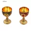 Kính DELMER, Cốc kim loại cổ điển dập nổi chống vỡ, Tiệc thánh Chalice phong cách đính kim cương trang trí