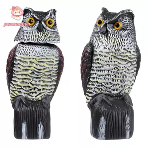 PWSSEND Owl Decoy cho sân ngoài trời Kích thước lớn Kiểm soát dịch hại thực tế