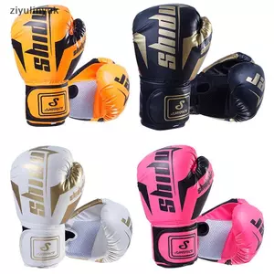 Ziyulinyuk 6 / 10 Oz PU Thoáng Khí Cho Trẻ Em Người Lớn Sanda Chuyên Nghiệp, Muay Thái, Taekwondo Trung Tính Găng Tay Đấm Bốc VN