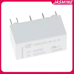 JASMINE 5V cuộn bi-table chốt rơle dpdt 2a 30vdc 1a 125vac HFD2-005-M-L2-D realy JASMINE