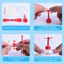 WANYEDI 4 Chiếc Điện Xe Mũ Bảo Hiểm Trang Trí, Mini Nhựa Tre Chuồn Chuồn Trang Trí, Mới Lạ Hút Gắn Xe Máy Mũ Bảo Hiểm Cánh Quạt Mũ Bảo Hiểm Phụ Kiện