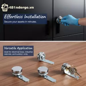 GE 18,5mm / 22mm Xi Lanh Cam Lo Với 2 Phím Tủ Hộp Thư Tủ Ngăn Kéo Cửa Lo Nội Thất Phần Cứng Phụ Kiện VN