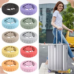 CHEESELY 8 Chiếc Vali Bảo Vệ Bánh Xe Nhẫn, Hấp Thụ Sốc Giảm Tiếng Ồn Hành Lý Bánh Xe Bảo Vệ, Giảm Bánh Xe Chống Trơn Trượt Silicone Hành Lý Bánh Xe