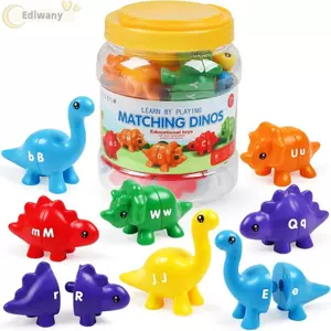 Đồ chơi khủng long EDIWANY, Phân loại màu sắc Chữ cái hai mặt Phù hợp với đồ chơi chữ cái, Phân loại hình dạng kỹ thuật số Phối hợp mắt Đồ chơi cảm giác Đồ chơi giáo dục