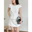 Áo Linen Tay Cộc Chiết Eo Nữ Tính M2154466- - Hieuvy Botique