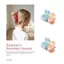 HFSHY Cherry Nơ Vuốt Tóc Kẹp Dễ Thương Không Hư Hại Phụ Kiện Tóc Mềm Cho Bé Gái Đi Học Hoạt Động Sau Giờ Học Sử Dụng VN