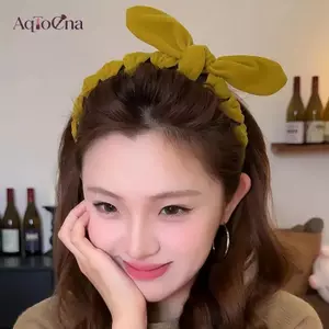 AqToCna Retro Nhung Nơ Thời Trang Tính Khí Cao Thái Tóc Cho Nữ AqToCna