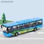 Xe hợp kim SRVN Xe buýt 15Cm Mô hình xe buýt Diecast Double- Kéo Ba Xe Đồ chơi trẻ em Xe buýt Đồ chơi ô tô cho bé trai bé gái Quà tặng sinh nhật.