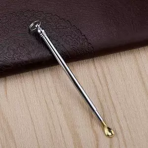 VFZ Sáng Tạo Có Thể Mở Rộng Bằng Đồng Thìa Tai Tẩy Sáp Tai Curette Di Động Mini Làm Sạch Tai Dụng Cụ Có Móc Khóa Mặt Dây Chuyền Louislifecool Có Thể Tái Sử Dụng