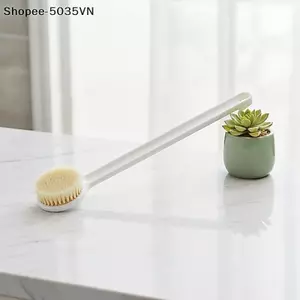 {AKIN} 2 Trong 1 Tẩy Tế Bào Chết Bàn Chải Tẩy Tế Bào Chết Tay Cầm Dài Lông Mềm Loofah Cho Tắm Phòng Tắm Sử Dụng Hàng Ngày {a}
