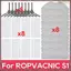 Bộ phụ kiện forROPVACNIC S1, forTiddiy G90, forBetboyles V75S, Phụ tùng máy hút bụi Robot forVIPSUN Z1