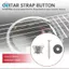 Guitar Chrome Metal End Pin Strap Nút Khóa Đệm Vít (16 Cái)
