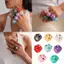 Ở lại Vòng hình dạng gấp độc đáo Chất liệu nhựa nhẹ Trang trí Phụ kiện mặc dự tiệc với kim cương giả sáng