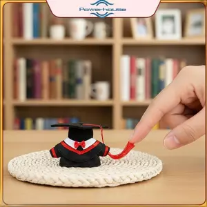 Trang phục mũ tốt nghiệp và áo choàng cho gấu sang trọng 30cm Bộ đồ đầy màu sắc Trang trí lễ kỷ niệm tiệc.