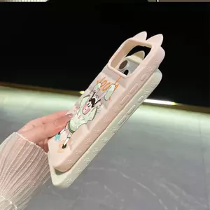 Ốp lưng cô gái tai thỏ năng lượng cho iPhone17promax 16/15plus ngọt ngào 14/13/12
