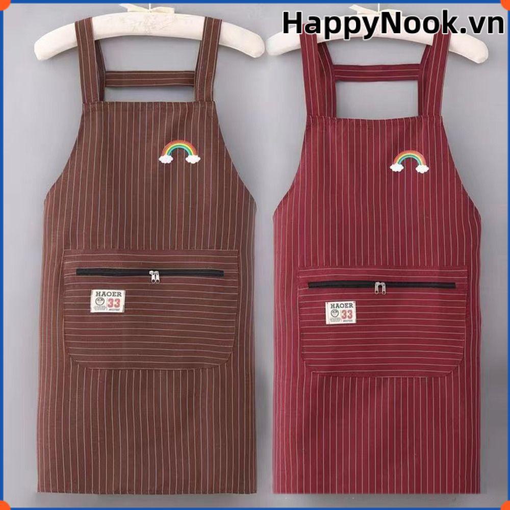 Tạp dề Barista chống bẩn HAPPYNOOK, Tạp dề nhà bếp chống mài mòn gia đình, Dụng cụ làm sạch Tạp dề làm việc chống thấm nước Nhà cà phê