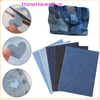 HOMEHAVEN Jeans Sửa Chữa Miếng Dán DIY Thủ Công Denim Trang Trí Quần Áo Tự Dính Dán Quần Áo Dán