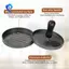 Burger Press Patty Maker với 100 giấy tờ Patty, khuôn Hamburger nhôm chống dính để nấu nướng BBQ cho cắm trại nhà bếp