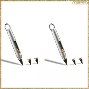 Bút không mực kim loại vĩnh cửu 2X, Bút xóa vĩnh viễn bằng titan để vẽ phác thảo Viết bút chì cơ Mini