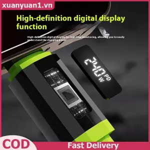 XUAN 240W Sạc nhanh Cáp USB C Loại C 1,5m Màn hình nguồn thời gian thực cho máy tính bảng Nghiên cứu làm việc VN