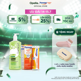 Bộ 1 Sữa Tắm Gội Trẻ Em Lactacyd Milky Size Jumbo 800ml + 1 Thực phẩm bảo vệ sức khỏe Pharmaton Energy Fizzi