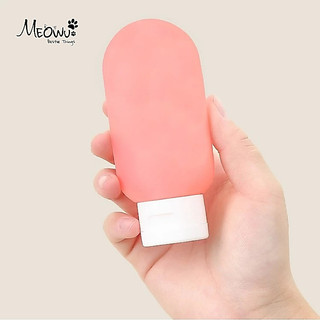 MEOWU Set 3 Tuýp Chiết Mỹ Phẩm Du Lịch Đựng Dầu Gội, Sữa Tắm, Lotion, Toner (60ml) - Tuýp Đựng Dung Dịch Tái Sử Dụng