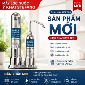 Máy Lọc Nước Đầu Vòi Inox 304 Cao Cấp 4 Tầng Lọc – Bộ Lọc Nước Nhà Bếp Giữ Khoáng Chất, Dễ Lắp Đặt