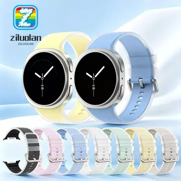 Dây đeo đồng hồ ZILUOLAN, Dây đeo cổ tay silicon kiểu thạch silicon, Dây đeo đồng hồ thông minh trong suốt 20mm phổ thông cho phụ kiện đồng hồ thông minh Galaxy Watch9