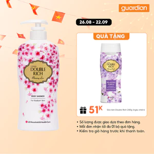 Sữa Tắm Double Rich Blooming Love Dưỡng Sáng Da Hương Hoa Anh Đào 550G