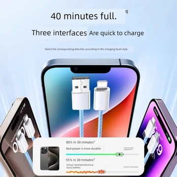 dây sạc ip dây sạc nhanh iphone Cáp dữ liệu bện sạc nhanh 10A Thích hợp cho Apple iphone / ipad14 / 13 / 12 / 11 / x / pro / 6s / 8p Cáp sạc USB Truyền cáp dữ liệu Sạc nhanh Điện thoại di động Không c