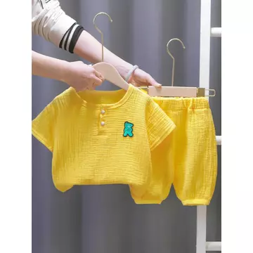 Trẻ Em Quần Áo Trẻ Em Bé Trai Mùa Hè Phù Hợp Với Mùa Xuân Quần Áo Mùa Hè Nửa Tay Một Tuổi Nửa 2 Đến 3 Tuổi Bé Gái Trẻ Em Quần Áo Quần Áo Quần