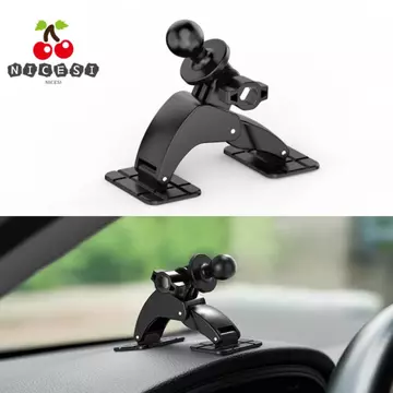 Giá đỡ ô tô đầu bi NICESI, Đế dính kép Giá đỡ điện thoại xoay 360 độ, Giá đỡ điện thoại di động có thể điều chỉnh đa năng Giá đỡ hỗ trợ điện thoại di động 17mm Bảng điều khiển ô tô