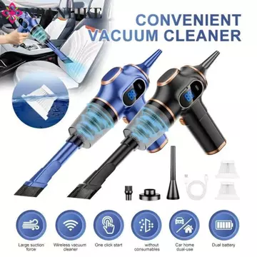 Máy hút bụi ô tô NBANLIKE, Máy hút bụi không dây hút cao 120W công suất cao 4500Pa, Loại bỏ bụi Màn hình LCD hút mạnh Máy hút bụi cầm tay Vệ sinh văn phòng